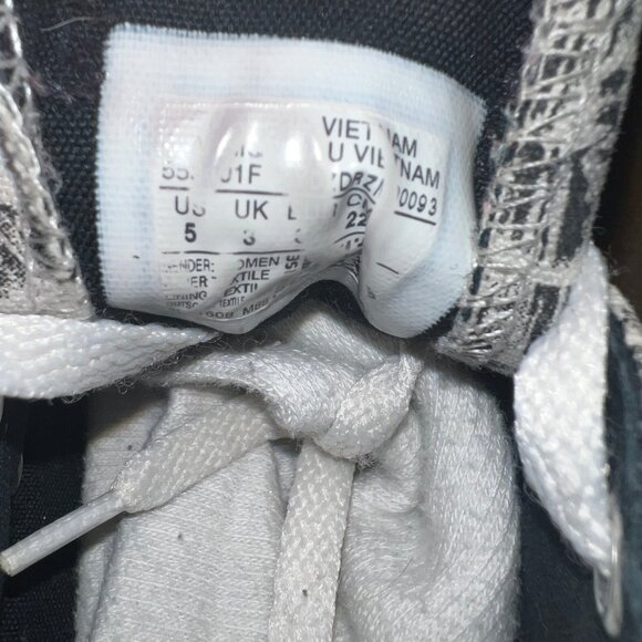 Converse Chuck Taylor Women Sz 5 Black White Cheetah Animal All Star‎ S03 - Picture 8 of 8